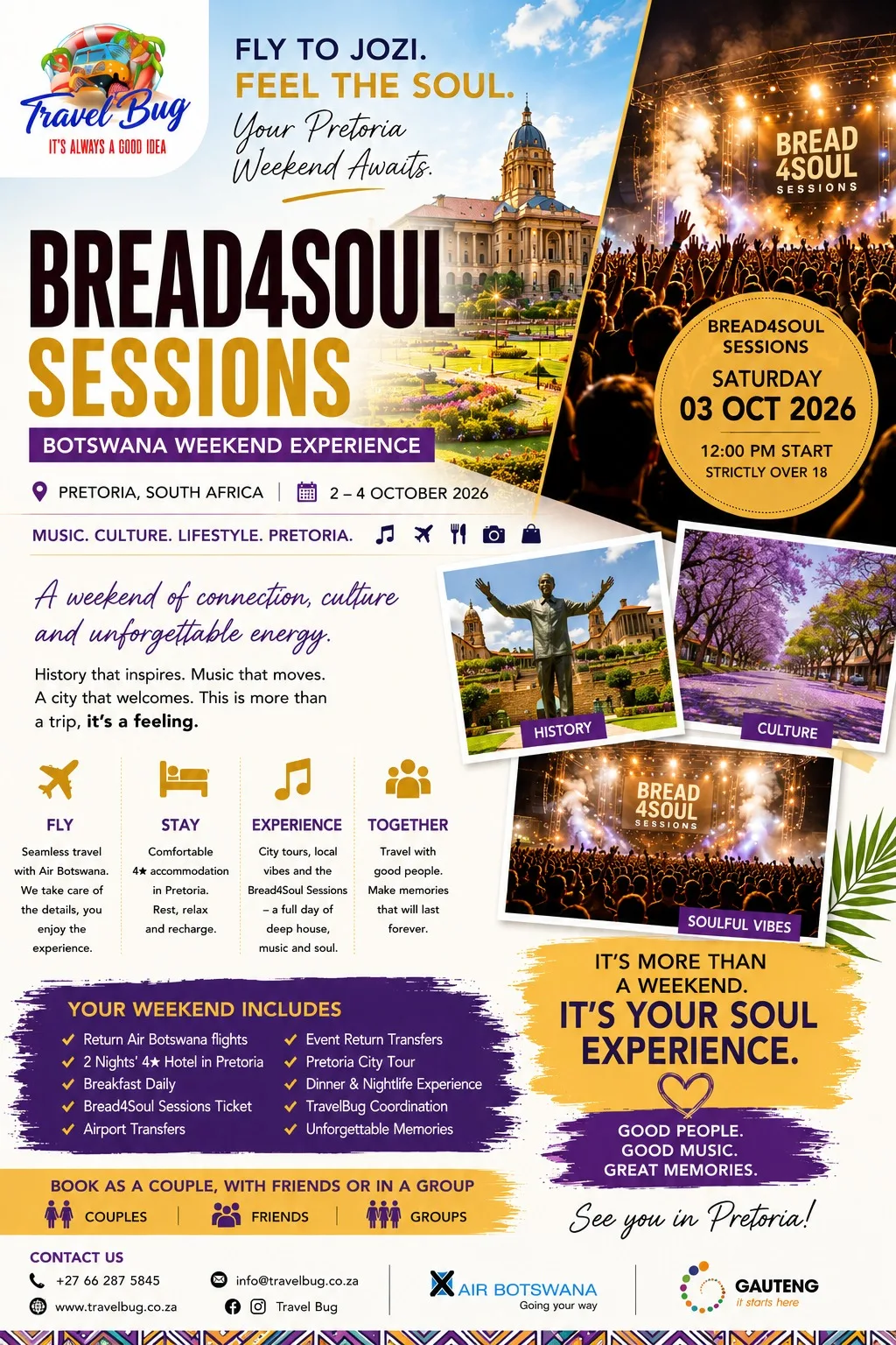 Bread4Soul Sessions: Botswana Weekend Experience in Pretoria