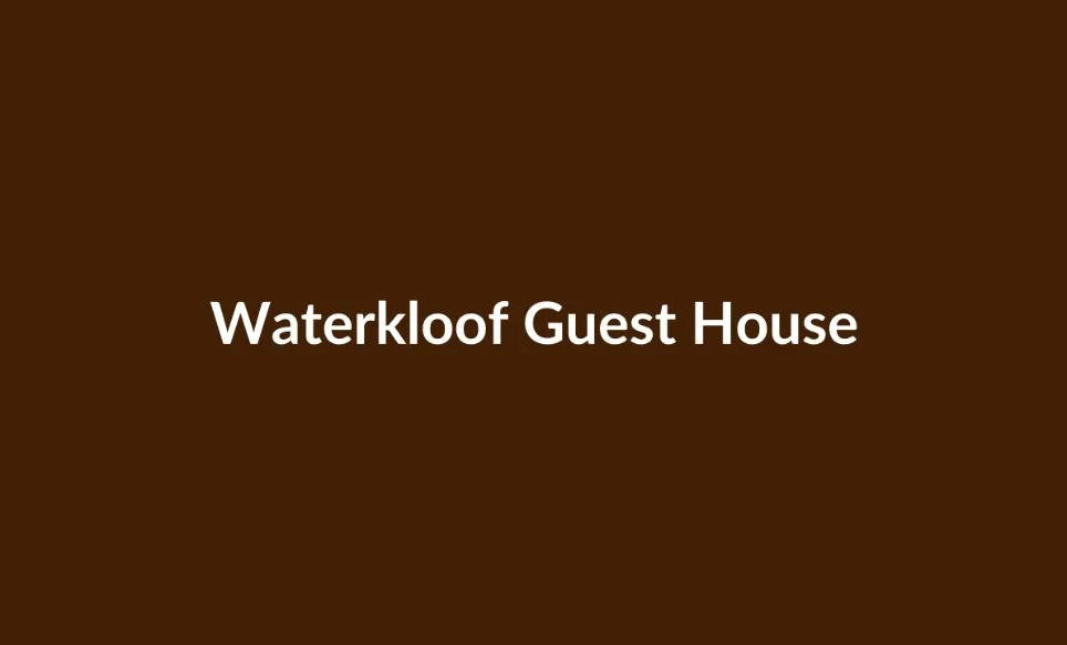Waterkloof Guest House 2