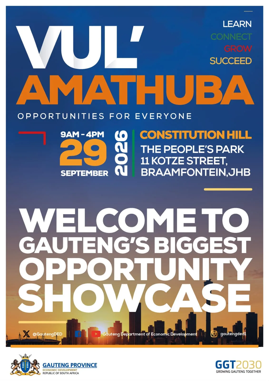 Vul'Amathuba: Gauteng Opportunity Showcase